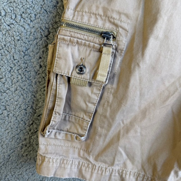 Tommy Hilfiger Mens Cargo Shorts Tan Khaki Multi Pocket Cotton Size 30 - Picture 5 of 15